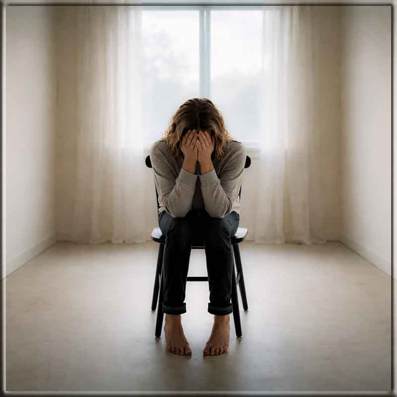 Empty room with single chair facing window, representing the stillness of the manipulation freeze pattern